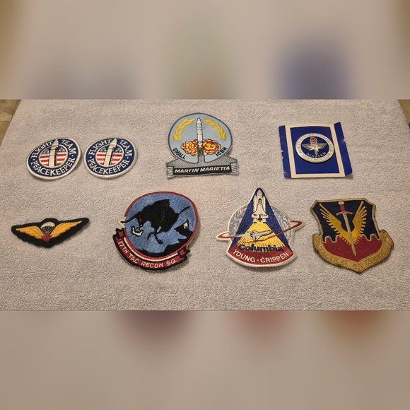 Vintage Military & Aerospace Patch Lot ICBM Space Shuttle Martin Marietta...